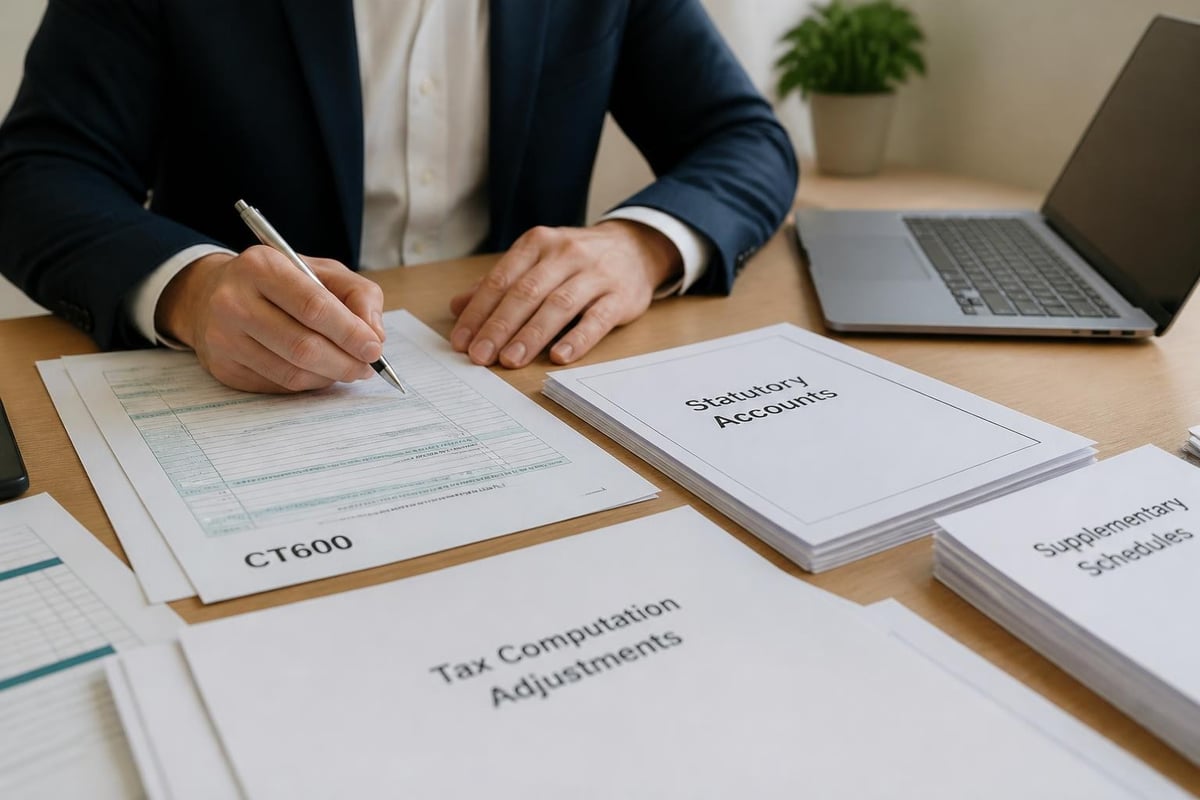 Corporation tax return components